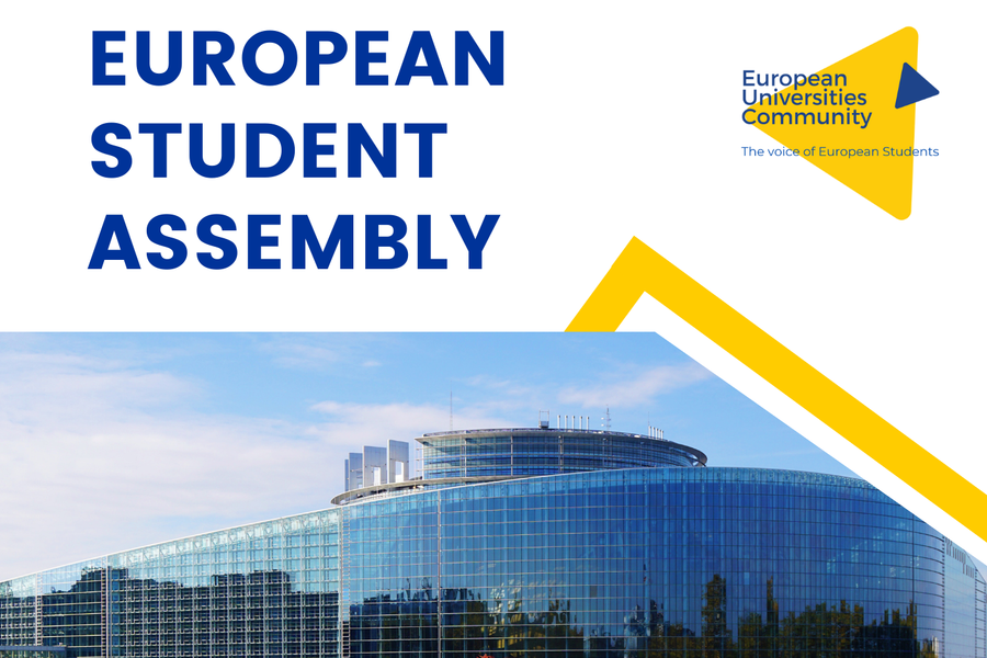 The poster of the European Student Assembly 2023.