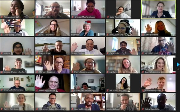 A screenshot of the participants “Decentring Epistemologies for Global Well-Being” project on Zoom.