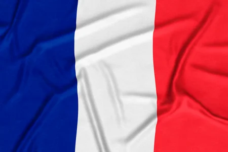 A picture of a silk French flag